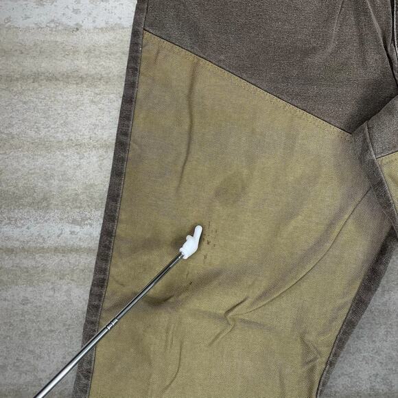 Vintage Wrangler Jeans Double Knees Chocolate Brown Denim Baggy Wide Leg Fit 90s - Picture 6 of 6